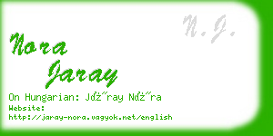 nora jaray business card